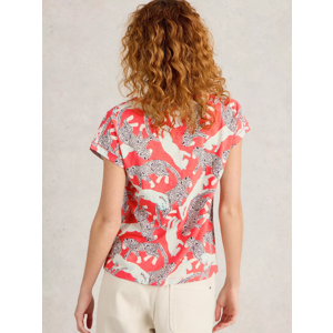 White Stuff Nelly Notch Neck Short Sleeve Tee
